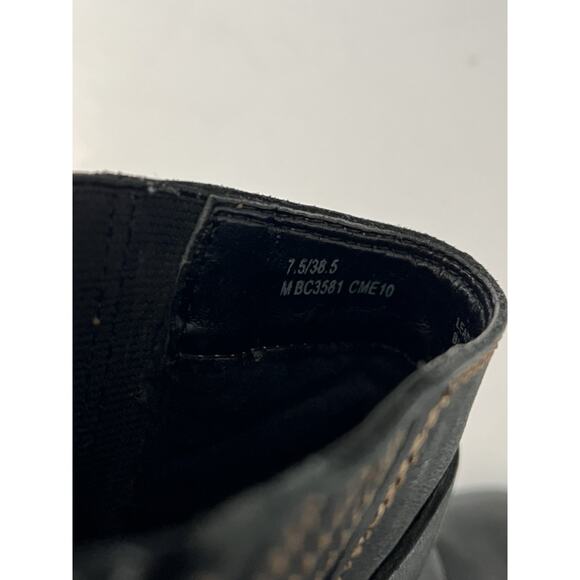 Born BOC Ankle Boots Womens Size 7.5 Black Leather Motorcycle Shoes Western - Picture 9 of 11